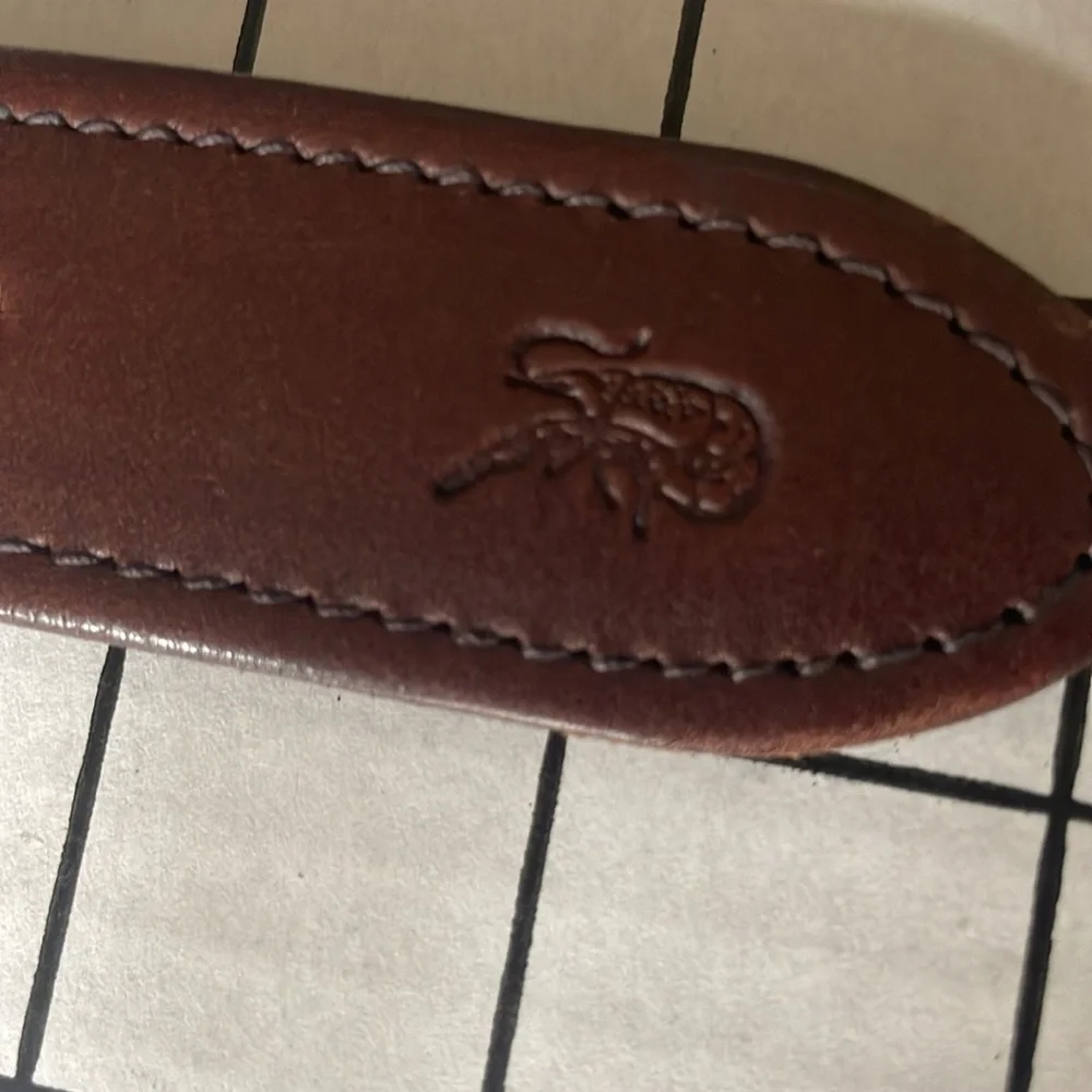Perfect Crawfish patterned belt from The Belted Cow Co, made in Maine 34/35